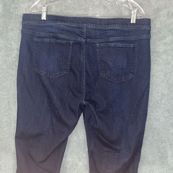 J Jill Jeans Womens 16 Tall Blue Legging Skinny Stretch Dark Wash 5 Pockets - Picture 10 of 10